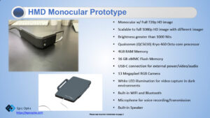 HMD Monocular Prototype